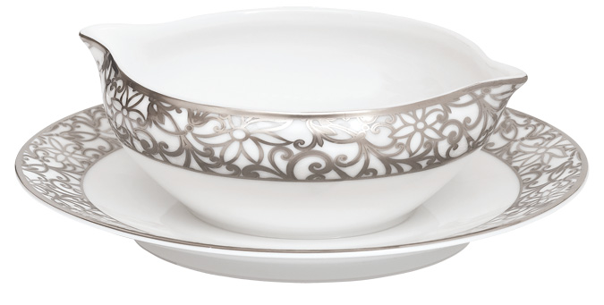 Saucière sur plateau blanc - Raynaud